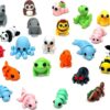 32pcs Mini Animal Figurines Set,3D Printed Articulated Flexible Fidget Toy, Figurines Toy,Cute Animal Toys for Home, Office, Decor