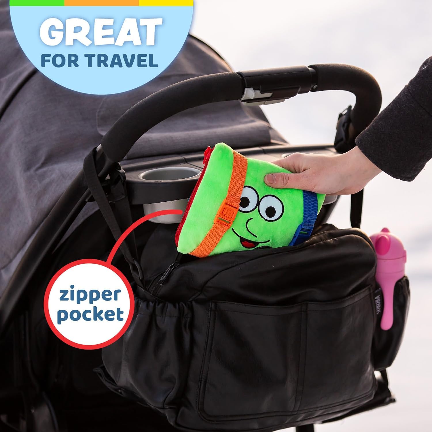 Buckle Toys - Buster Square - Learning Activity Toy - Develop Fine Motor Skills and Problem Solving - Toddler Travel Essential - Educational Classroom Must Have - Image 5