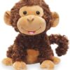 Cuddle Barn - Crackin' Up Coco | Super Soft Animated Twirling Moving Monkey Stuffed Animal Plush Toy | Spins Around Making Monkey Sounds, 10 Inches