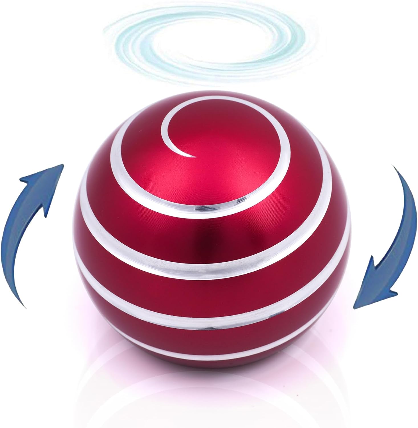 Desk-Fidget-Toys for Kinetic-Toy: Cool-Gadgets Cool-Stuff for Kid Children Teen Adult, Spinning 180 Seconds, Stress Relief Toy for Optical-Illusion Gift for Office School Home Women Men Christmas - Image 10