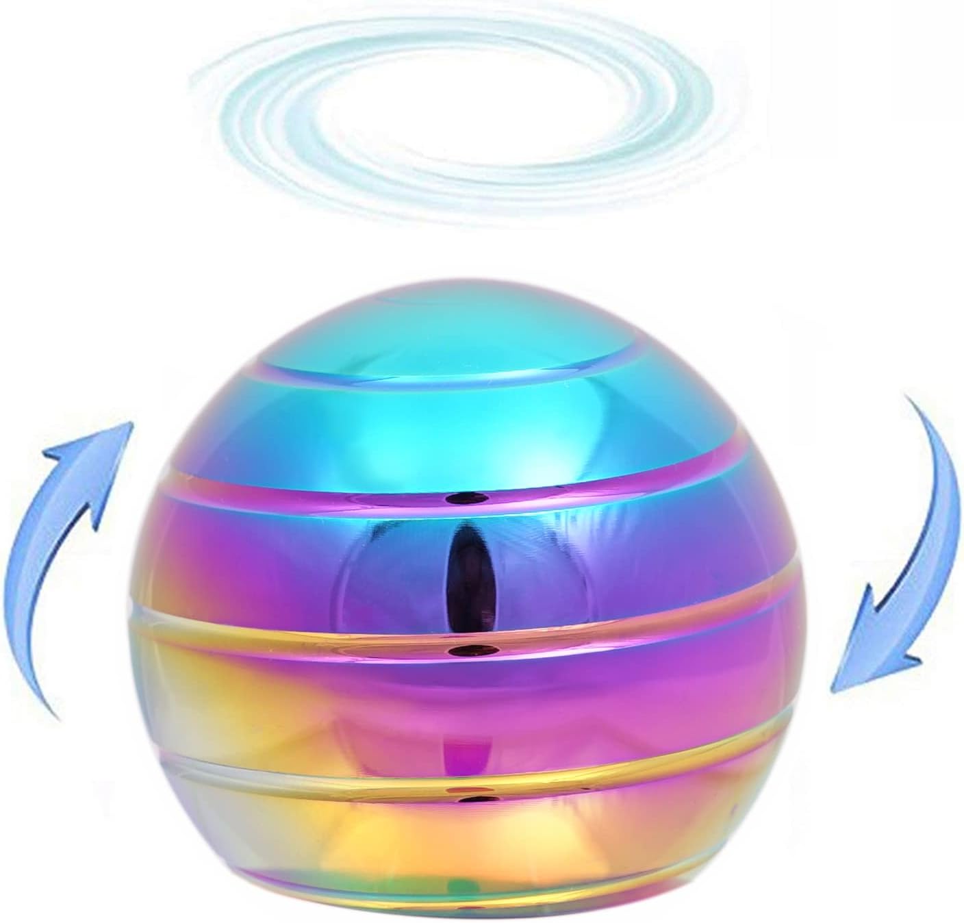 Desk-Fidget-Toys for Kinetic-Toy: Cool-Gadgets Cool-Stuff for Kid Children Teen Adult, Spinning 180 Seconds, Stress Relief Toy for Optical-Illusion Gift for Office School Home Women Men Christmas - Image 8