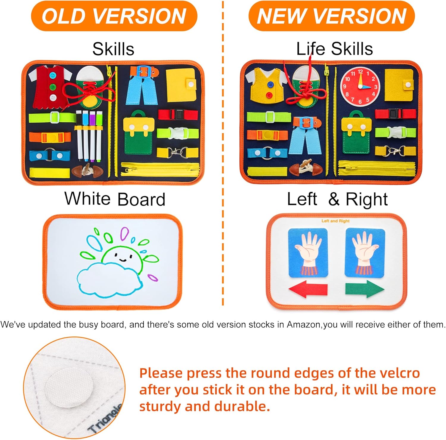 Freebear Busy Board Toddler Travel Toys Sensory Toys for Toddlers 1 2 3 4, Montessori Learning Toys for Toddlers Activities Board, Educational Toys for 3 4 Year Old Boys Girls Gift, Deluxe Classic - Image 4