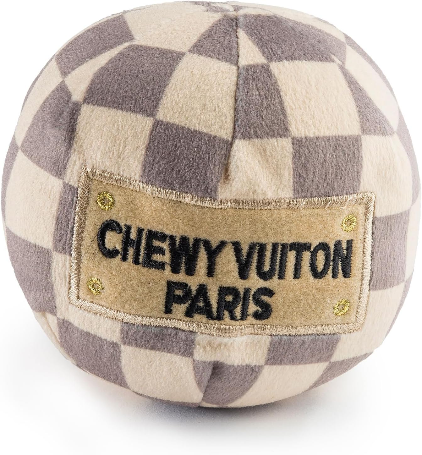 Haute Diggity Dog Medium Checker Chewy Vuiton Plush Dog Toys for Small, Medium & Large Dogs, 3-Pack Durable Stuffed Designer-Inspired Pet Toys with Interactive Squeaker, Machine-Washable & Safe - Image 18