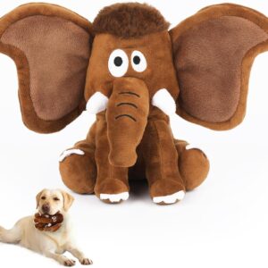 Letsmeet Interactive Plush Dog Squeaky Toys Fun Puppy Toy with Crinkle Paper for Interactive Chew and Play Beat Boredom with This Dog Puzzle Toy for Small Medium Large Dogs