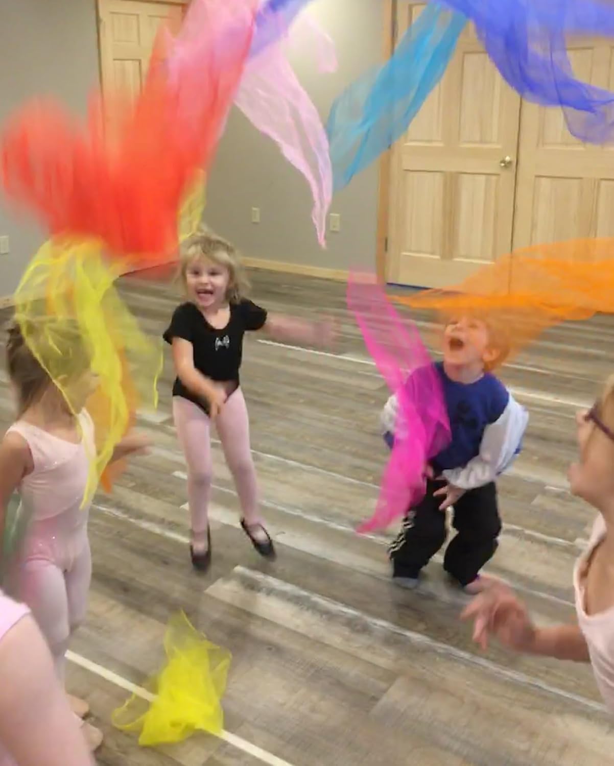 Lolakee Juggling Scarves, 12 PCS Dance Scarves for Kids Play Silk Scarve for Toddlers Children Movement Music Scarf Magic Tricks Performance Props Accessories Rhythm Band Scarfs 12colors 24 inches - Image 3