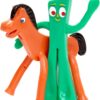 NJ Croce Gumby and Pokey Bendable Figures, Vintage Gift for Kids, Original Poseable Toy, Pair Pack, Safe for Kids, Bring The Gumby Show to Your Home!