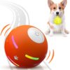 PetDroid Interactive Dog Toys Dog Ball,[2025 Newly Upgraded] Durable Motion Activated Automatic Rolling Ball Toys for\/Small\/Medium\/Large Dogs,USB Rechargeable (Orange)