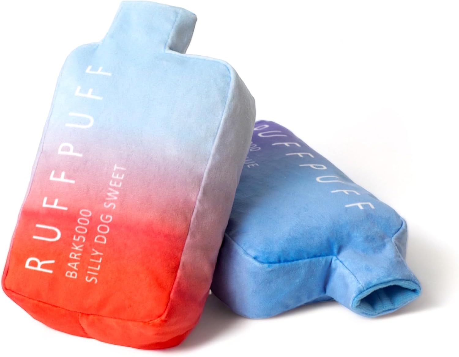 Ruff Puff Cute Plush Dog Toys - Funny Parody Puppy Toys with Squeaker - Dog Birthday Gift (Blue) - Image 6