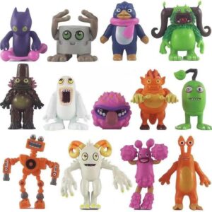 Singing Monsters Toys, Mini Action Figure Playset, Wubbox Noggin Toe Jammer Cute Birthday Gift for Boys & Girls 6+Years Old(13pcs)