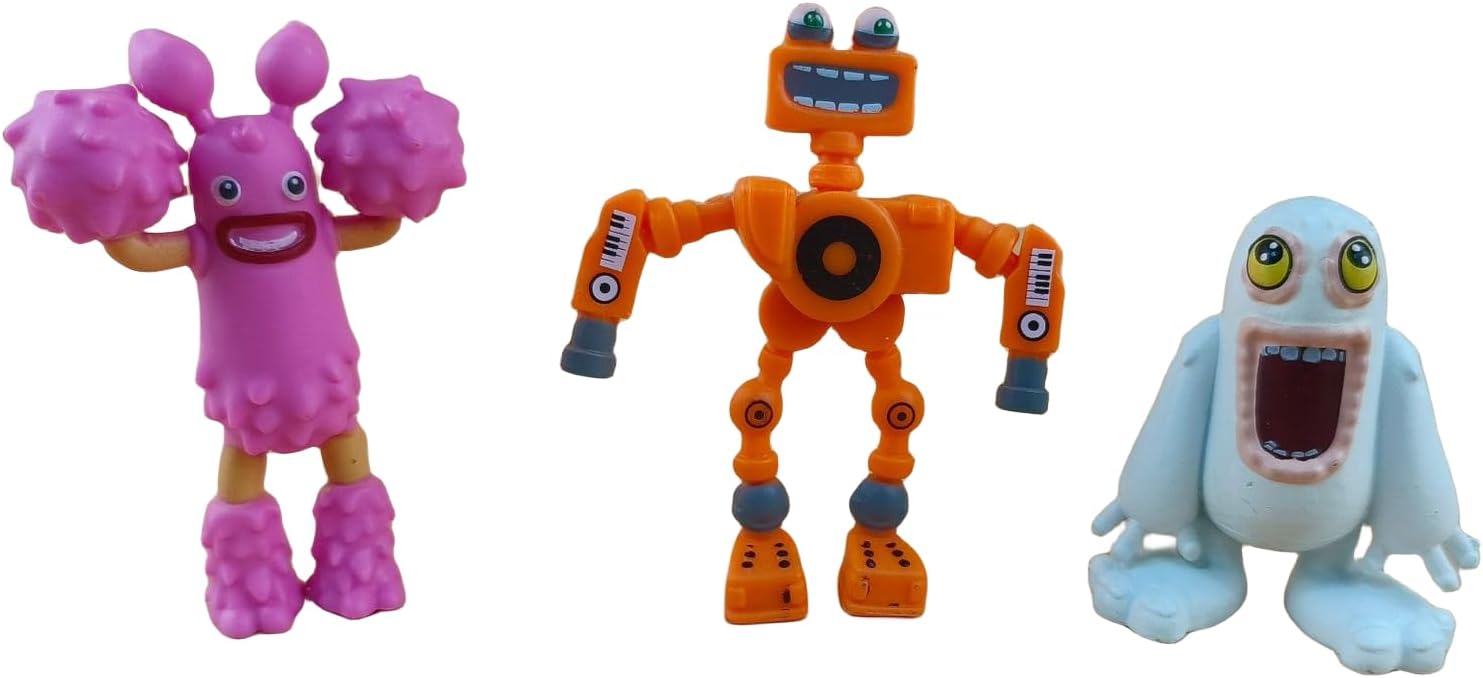 Singing Monsters Toys, Mini Action Figure Playset, Wubbox Noggin Toe Jammer Cute Birthday Gift for Boys & Girls 6+Years Old(13pcs) - Image 3