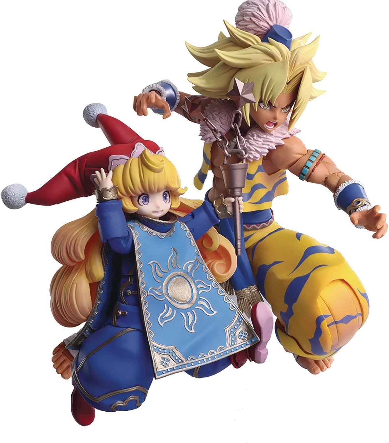 Square Enix Trials of Mana: Kevin & Charlotte Bring Arts Action Figure Set, Multicolor