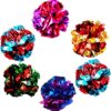 SunGrow Cat Crinkle Balls, Shiny, Mylar Crinkler, Stress-Relief Toy for Kittens, Interactive & Engaging, Keeps Grown-up Cats Active, Encourages Multi-cat Play, Provides Endless Entertainment, 6 Pcs