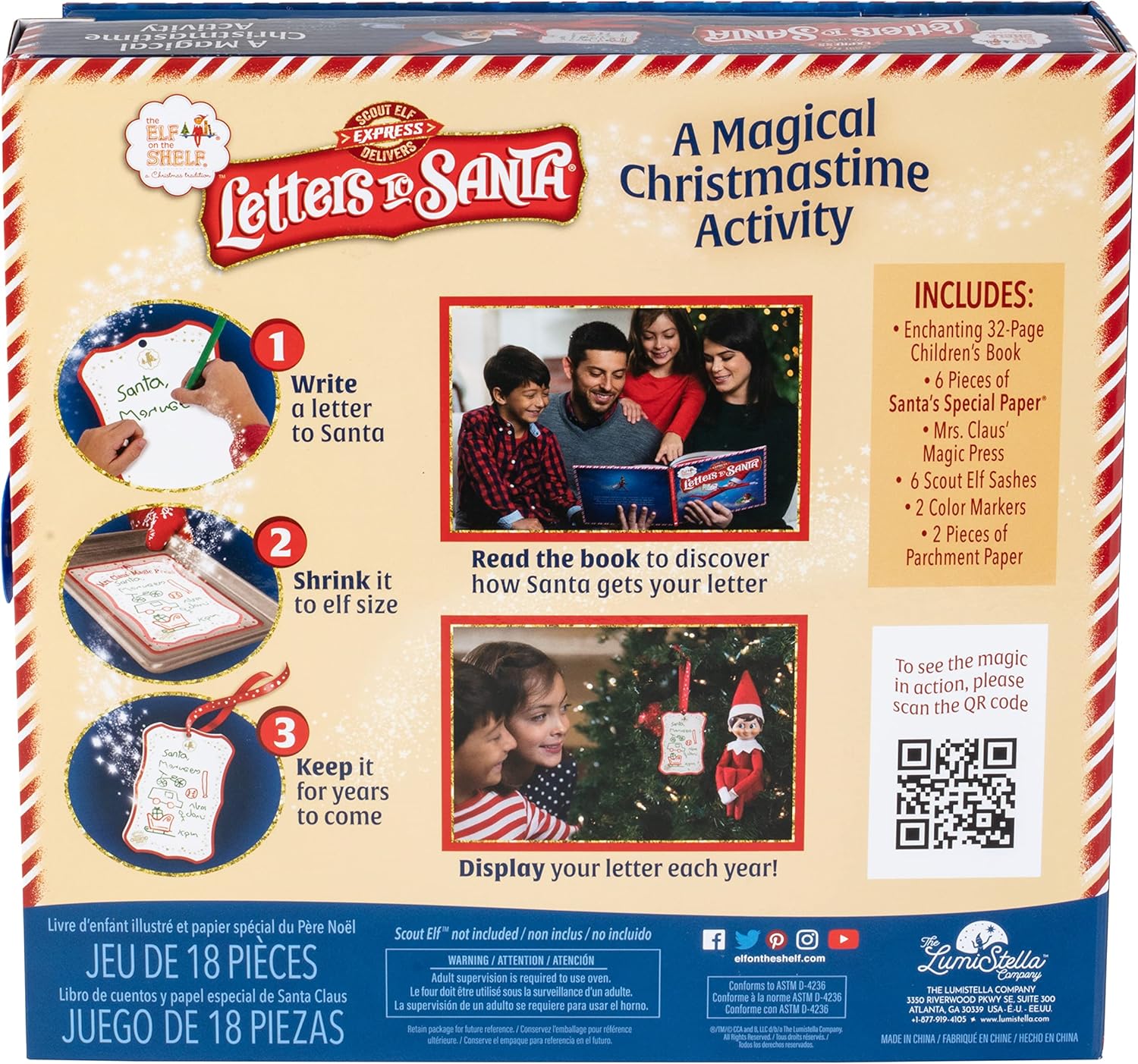 The Elf on The Shelf: Letters to Santa - Send Shrinking Christmas Lists to Santa through your Elf- 18 Piece Gift Set Includes Magic X-mas Paper, Mrs Claus' Press, Ribbon Sashes, Markers, and Parchment - Image 4