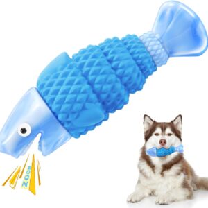WinTour Tough Dog Toys for Aggressive Chewers, Indestructible Dog Chewers for Medium & Large Breeds, Squeaky Durable Chew Toys to Keep Them Busy, Reduce Boredom, Teeth Cleaning, Bacon Flavor
