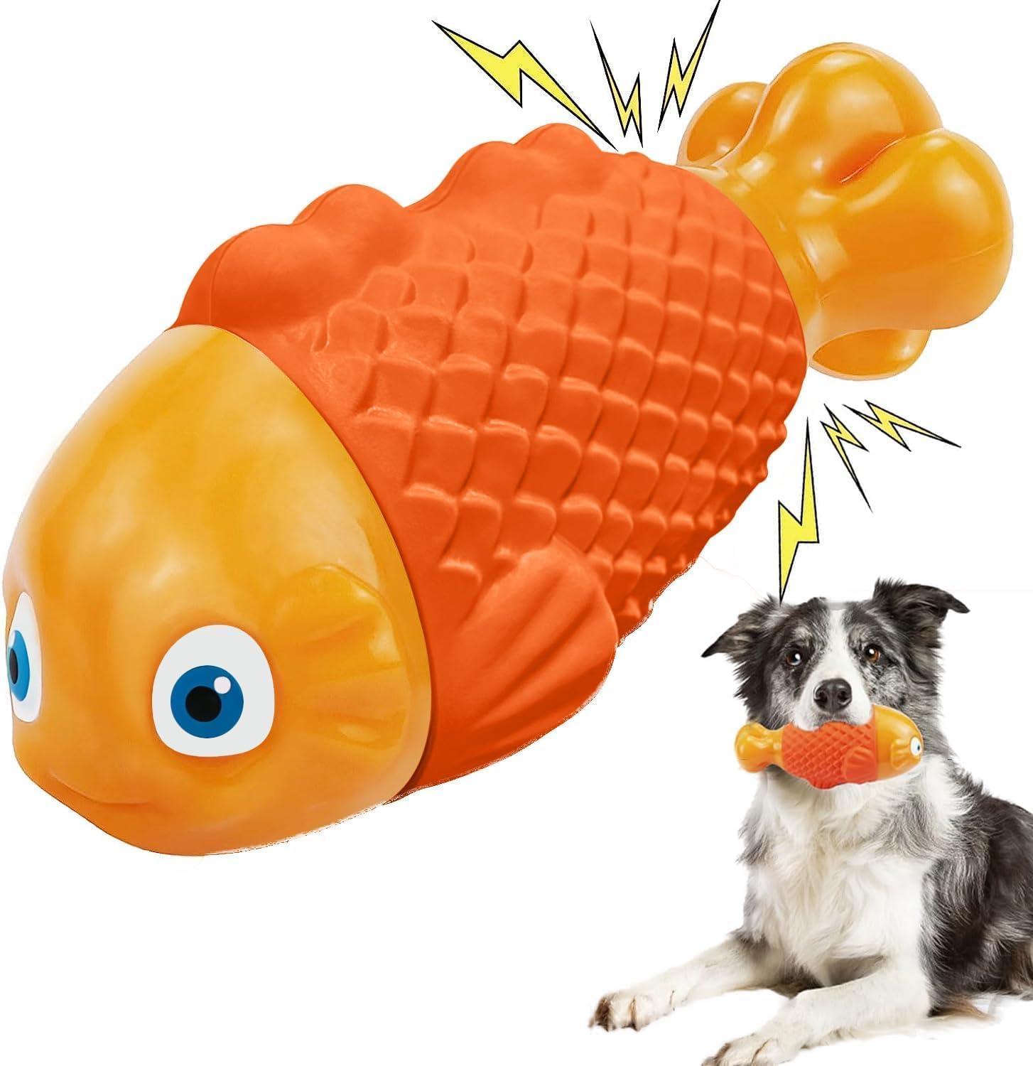 WinTour Tough Dog Toys for Aggressive Chewers, Indestructible Dog Chewers for Medium & Large Breeds, Squeaky Durable Chew Toys to Keep Them Busy, Reduce Boredom, Teeth Cleaning, Bacon Flavor - Image 8